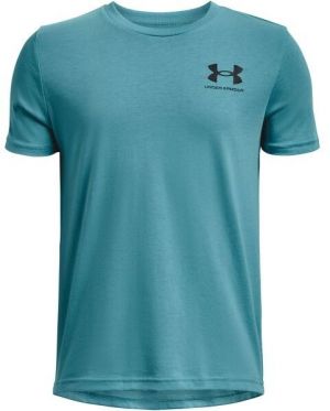 Under Armour SPORTSTYLE LEFT CHEST SS Chlapčenské polo Tričko s krátkym rukávom, modrá, veľkosť S