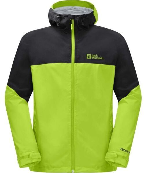 Jack Wolfskin WEILTAL 2L JKT M Pánska outdoorová bunda, reflexný neón, veľkosť