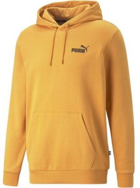 Puma ESS+2 COL SMALL LOGO HOODIE FL Pánska mikina, žltá, veľkosť