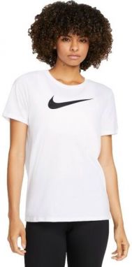 Nike NK DF TEE SWOOSH Dámske tričko, biela, veľkosť