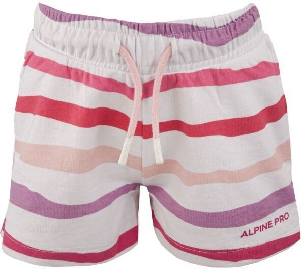 ALPINE PRO LOBFO Detské nohavice, biela, veľkosť