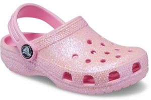 Crocs CLASSIC GLITTER CLOG T Detská nazúvacia obuv, ružová, veľkosť 24/25