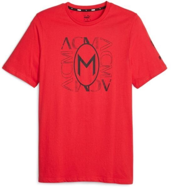 Puma ACM FTBLCORE GRAPHIC TEE Pánske tričko, červená, veľkosť