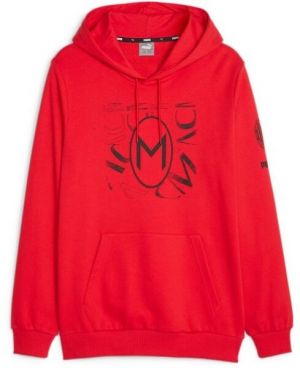 Puma ACM FTBLCORE GRAPHIC HOODY Pánska futbalová mikina, červená, veľkosť