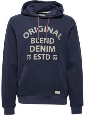 BLEND SWEATSHIRT REGULAR FIT Pánska mikina, tmavo modrá, veľkosť