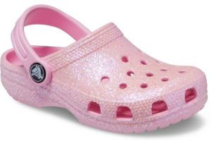 Crocs CLASSIC GLITTER CLOG T Detská nazúvacia obuv, ružová, veľkosť 27/28