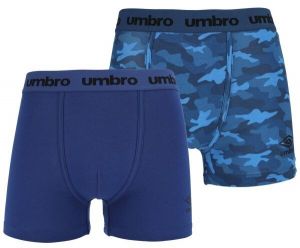 Umbro BOXER SHORT 2 PACK Pánske boxerky, modrá, veľkosť