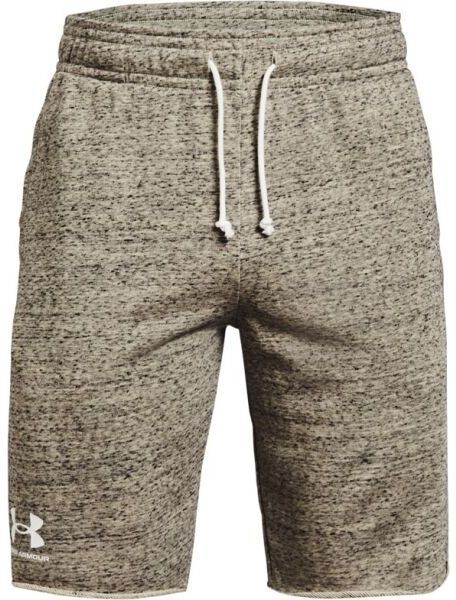 Under Armour RIVAL TERRY SHORT Pánske kraťasy, béžová, veľkosť S