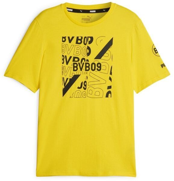 Puma BVB FTBLCORE GRAPHIC TEE Pánske tričko, žltá, veľkosť