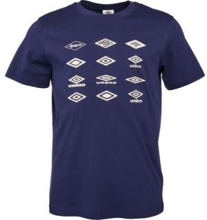 Umbro HISTORIC LOGOS GRAPHIC TEE Pánske tričko, tmavo modrá, veľkosť