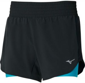 Mizuno 2IN1 4.5 SHORT Dámske bežecké šortky, čierna, veľkosť