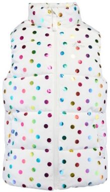 Lewro WALDA Detská prešívaná vesta, biela, veľkosť 152-158