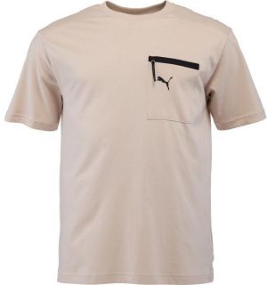 Puma OPEN ROAP TEE Pánske tričko, béžová, veľkosť