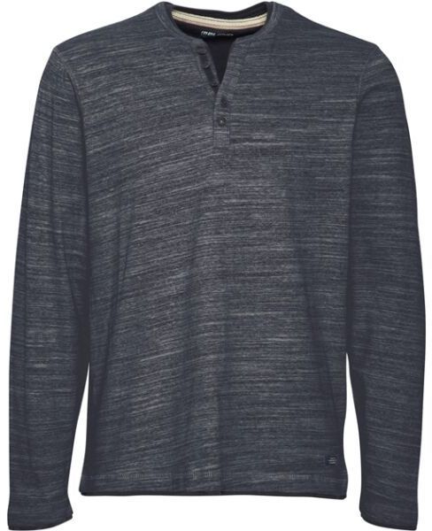 BLEND GRANDED REGULAR FIT Pánske tričko s dlhým rukávom, tmavo modrá, veľkosť
