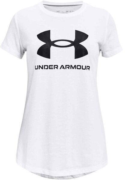 Under Armour LIVE SPORTSTYLE GRAPHIC SS Dievčenské tričko, biela, veľkosť XL