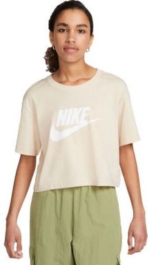 Nike NSW TEE ESSNTL CRP ICN FTR W Dámske tričko, béžová, veľkosť