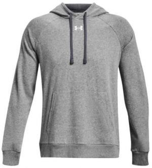 Under Armour RIVAL FLEECE HOODIE Pánska mikina, sivá, veľkosť