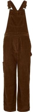 O'Neill CORD DUNGAREE Dámske  nohavice s trakmi, hnedá, veľkosť