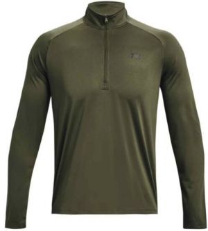 Under Armour TECH 2.0 1/2 ZIP Pánske tričko, khaki, veľkosť
