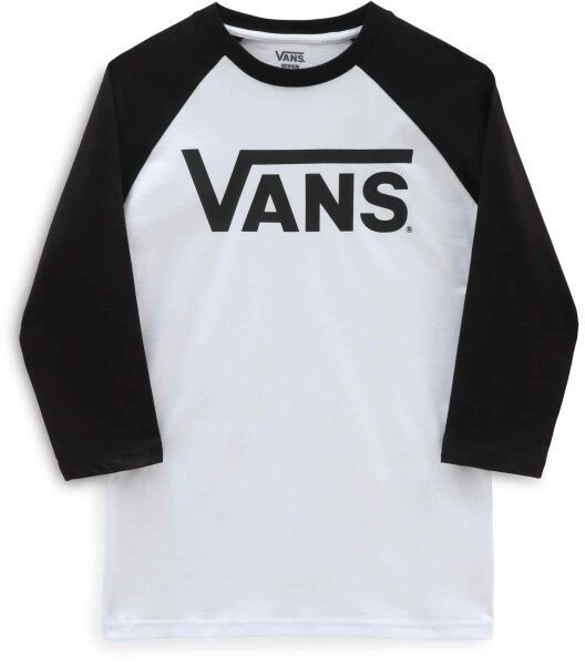 Vans CLASSIC VANS RAGLAN-B Chlapčenské tričko, biela, veľkosť