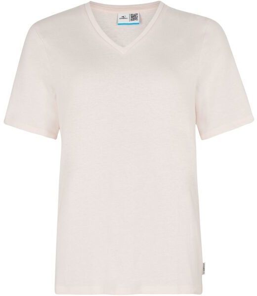 O'Neill ESSENTIALS V-NECK T-SHIRT Dámske tričko, ružová, veľkosť