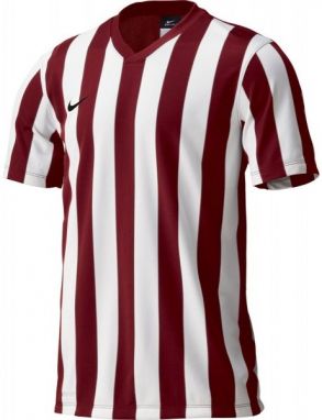 Nike STRIPED DIVISION JERSEY YOUTH Detský futbalový dres, červená, veľkosť