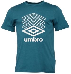 Umbro FW TERRACE LARGE LOGO GRAPHIC TEE Pánske tričko, tmavo zelená, veľkosť