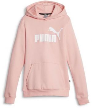 Puma ESS LOGO HOODIE FL G Dievčenská mikina, ružová, veľkosť