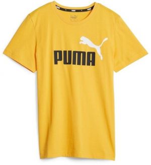 Puma ESS + 2 COL LOGO TEE Chlapčenské tričko, žltá, veľkosť