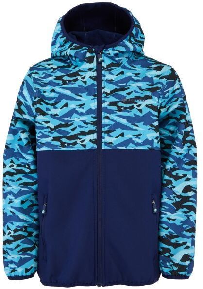 Lotto EBBER Chlapčenská softshellová  bunda, tmavo modrá, veľkosť 128-134