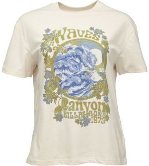 Billabong WAVES IN THE CANYON Dámske tričko, biela, veľkosť
