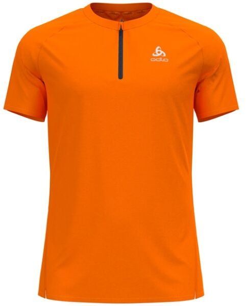 Odlo AXALP TRAIL T-SHIRT CREW NECK S/S 1/2 ZIP Pánske tričko, oranžová, veľkosť