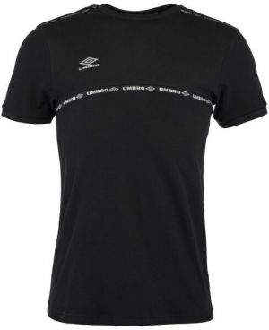 Umbro TAPED TECH TEE Pánske tričko, čierna, veľkosť
