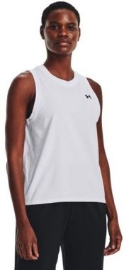 Under Armour UA ESSENTIAL CTTN STRCH TANK Dámske tielko, biela, veľkosť