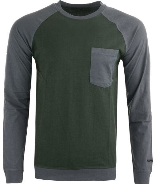 ALPINE PRO ASED Pánske tričko, tmavo zelená, veľkosť