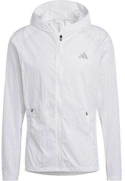 adidas MARATHON JACKET Pánska bežecká bunda, biela, veľkosť XXL