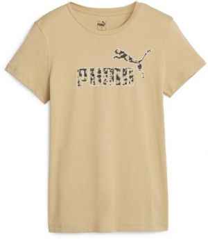 Puma ESS+ANIMAL TEE Dámske tričko, béžová, veľkosť