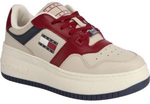 Tommy Hilfiger TJW RETRO BASKET FLATFORM Dámske tenisová obuv, béžová, veľkosť