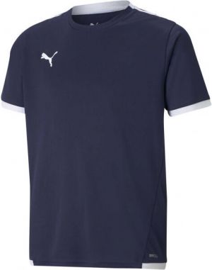 Puma TEAM LIGA JERSEY JR Juniosrské futbalové tričko, tmavo modrá, veľkosť