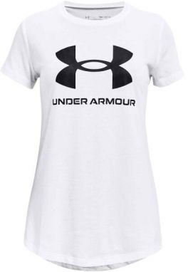 Under Armour LIVE SPORTSTYLE GRAPHIC SS Dievčenské tričko, biela, veľkosť