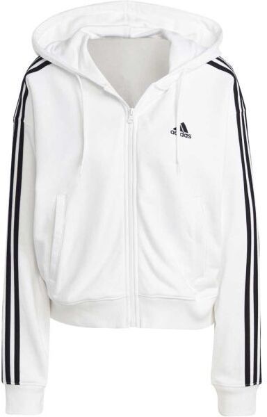 adidas 3S FT FZ S HD Dámska mikina, biela, veľkosť