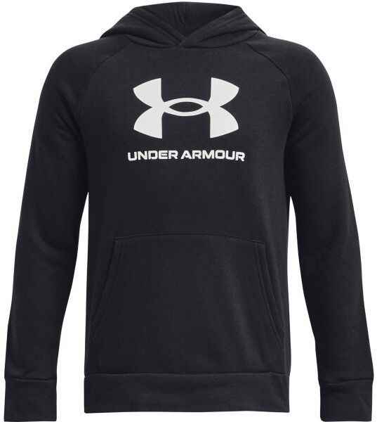 Under Armour RIVAL FLEECE BL HOODIE Chlapčenská mikina, čierna, veľkosť L