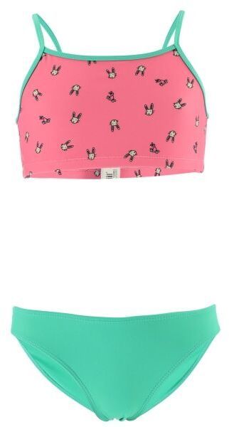 AQUOS BIBA Dievčenské dvojdielne plavky, zelená, veľkosť 152-158