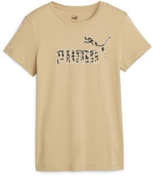 Puma ESS+ANIMAL TEE Dámske tričko, béžová, veľkosť