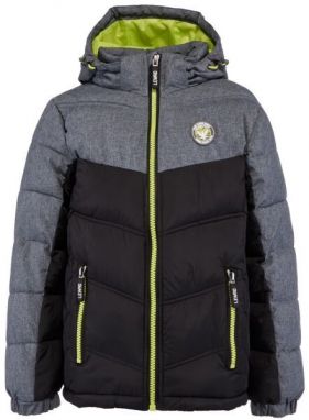 Lewro TREVOR Chlapčenská prešívaná bunda, čierna, veľkosť 116-122