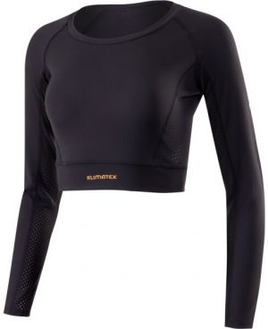 Klimatex MERA Dámsky crop top, čierna, veľkosť