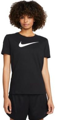 Nike NK DF TEE SWOOSH Dámske tričko, čierna, veľkosť