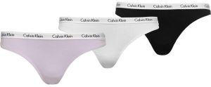 Calvin Klein CAROUSEL - 3 PACK Dámske tangá, mix, veľkosť