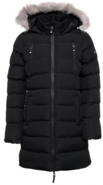 Lotto LORNIE Dievčenský prešívaný zimný kabát, čierna, veľkosť
