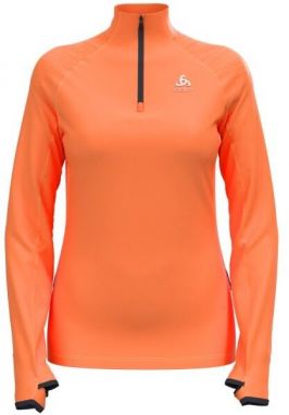 Odlo W MID LAYER 1/2 ZIP AXALP CERAMIWARM Dámska funkčná stredná vrstva, oranžová, veľkosť